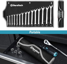 Load image into Gallery viewer, 15-Piece Combination Wrench Set - Chrome Vanadium, 12-Point, Portable Pouch