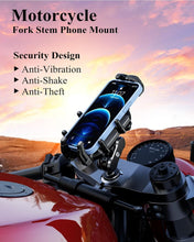Load image into Gallery viewer, Vibration Dampener Anti-Theft Motorcycle Phone Mount for 5.4''-7.2'' Smartphones
