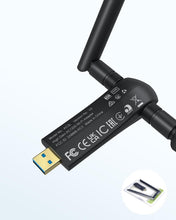 Load image into Gallery viewer, Compact AC1200 USB Linux WiFi Adapter with Adjustable Antennas for Stability