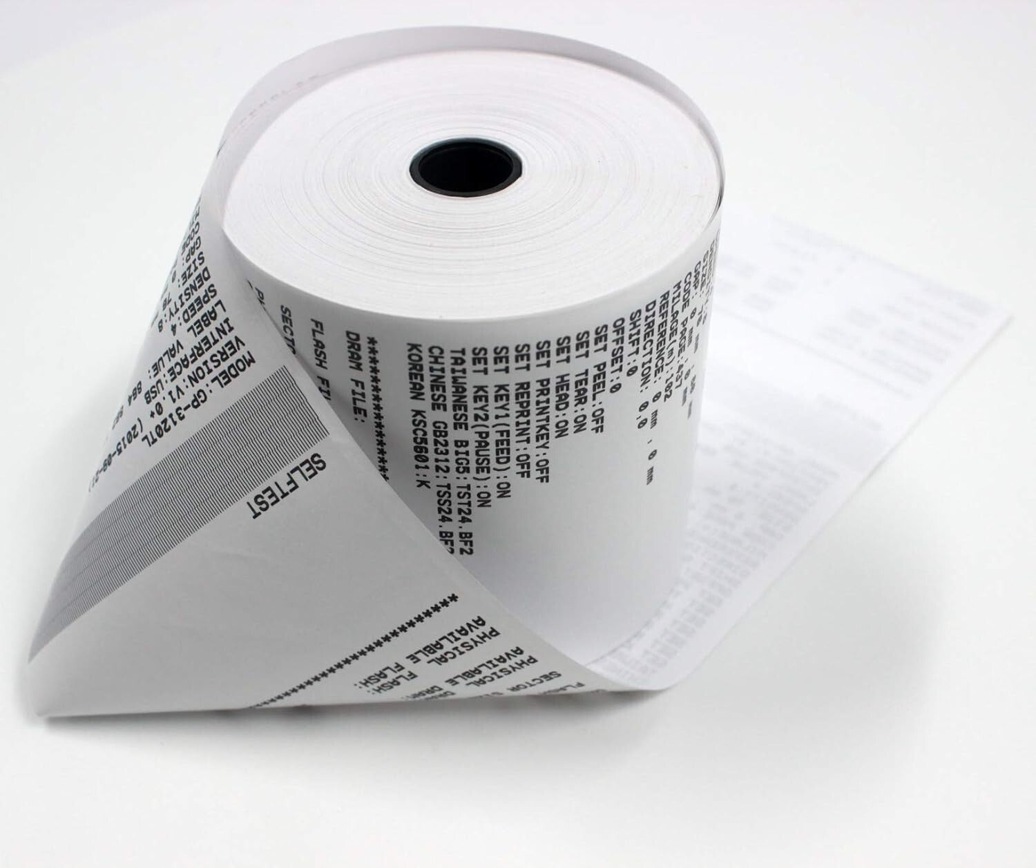 100 Premium German Thermal Paper Rolls - 2 1/4 x 50 Inches for POS Systems
