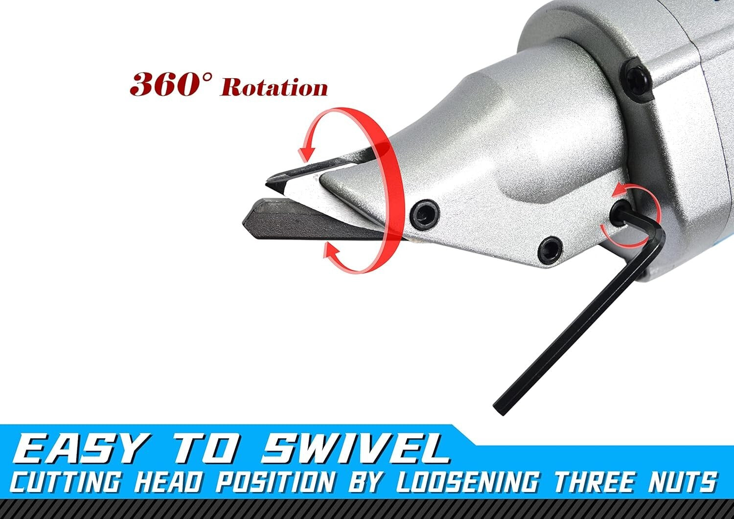 Professional 14 Gauge Metal Cutter - Ergonomic Design, 2700 SPM Variable Speed