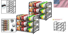 Load image into Gallery viewer, Versatile Can Dispenser Rack - Holds Up to 72 Cans, Rust-Resistant, Modern Style