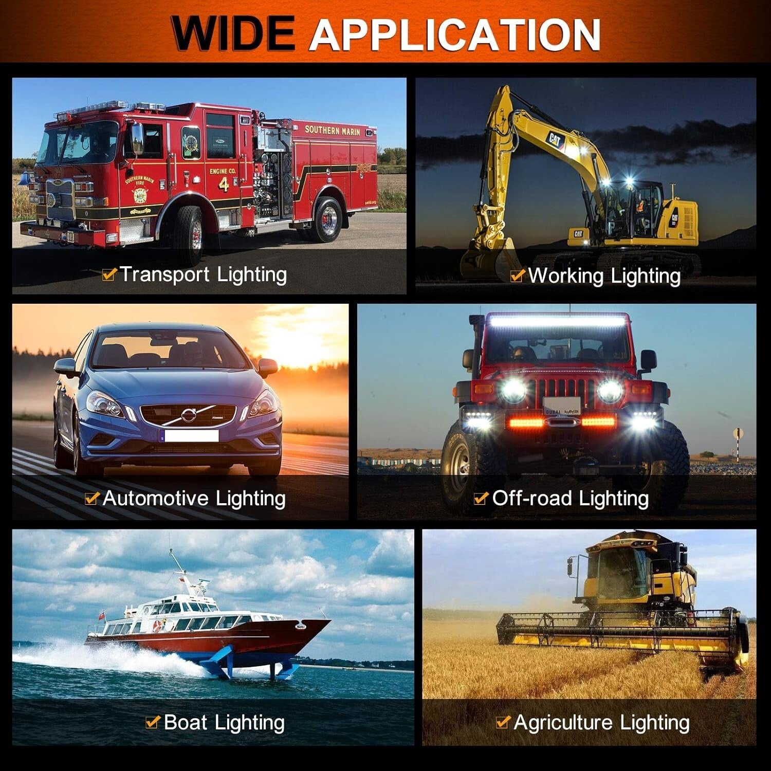 7-Inch LED Light Bar - 5500LM Waterproof Spotlights for Off-Road Adventures