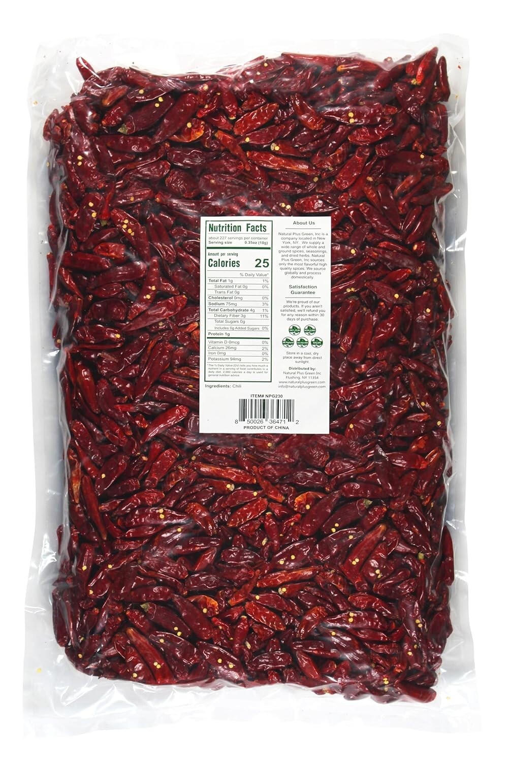 5Lb Authentic Whole Dried Sichuan Chili Peppers - Medium Heat for Spicy Dishes