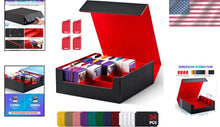 Load image into Gallery viewer, Premium MTG Commander Deck Box with Colorful Dividers and Magnetic Closure