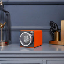 Load image into Gallery viewer, Stylish PU Leather Watch Winder for Automatic Timepieces with Quiet Motor
