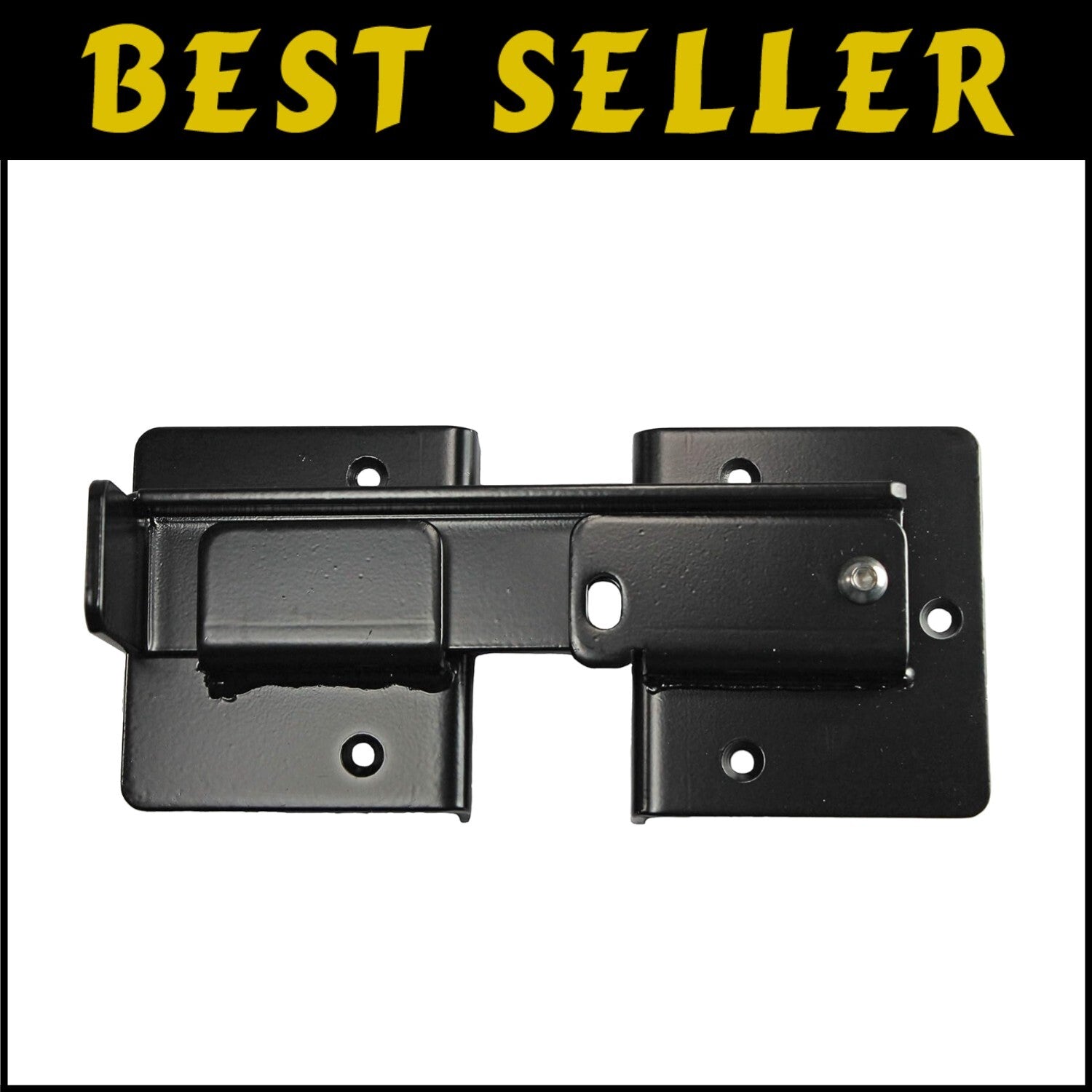 Adjustable Double Gate Flip Latch with Padlock Compatibility for Easy Access