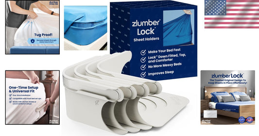 Heavy-Duty Bed Sheet Straps - Patented Secure Sheet Holders for All Sizes