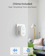 Load image into Gallery viewer, 2K WiFi Video Doorbell Camera - 180° View &amp; Smart Detection, Waterproof Design