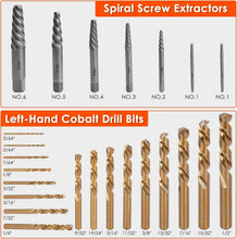 Load image into Gallery viewer, Complete 65-Piece Easy Out Extractor Kit for Removing Stripped Bolts and Nuts