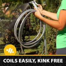 Load image into Gallery viewer, Weatherproof 50Ft Garden Hose - Lightweight Stainless Steel, 500 PSI Performance