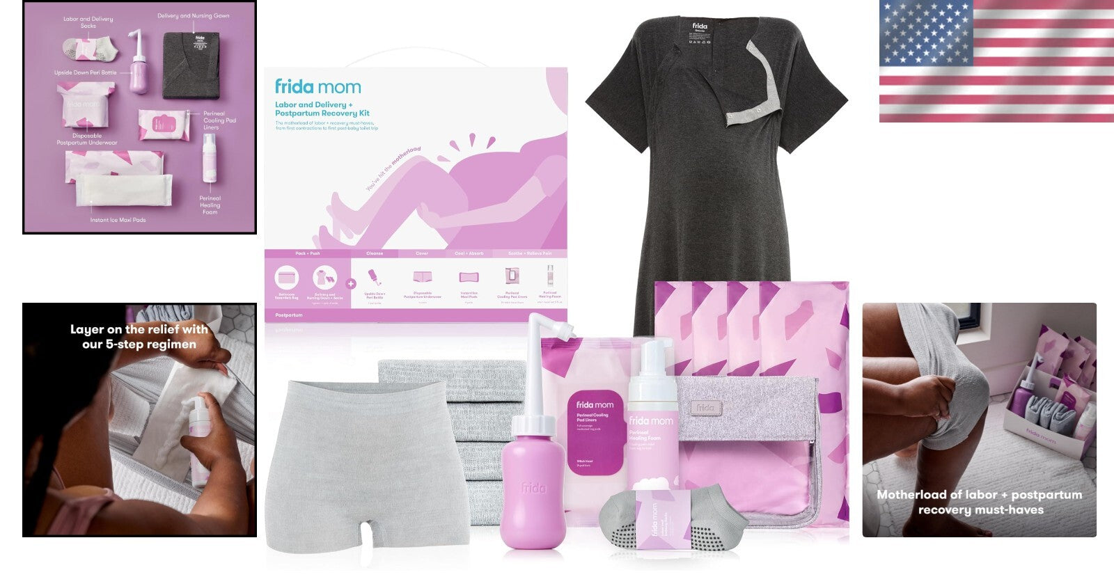 15-Piece Postpartum Recovery Kit: Essential Labor & Baby Shower Gift