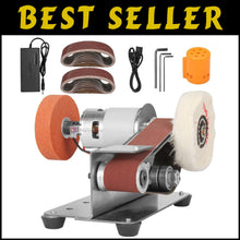 Load image into Gallery viewer, 3-in-1 Mini Belt Sander &amp; Knife Sharpener with 7 Speed Settings for Crafting