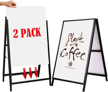Load image into Gallery viewer, Durable Black Sidewalk Sign 24x36 for Promotions with Easy Ad Replacement System
