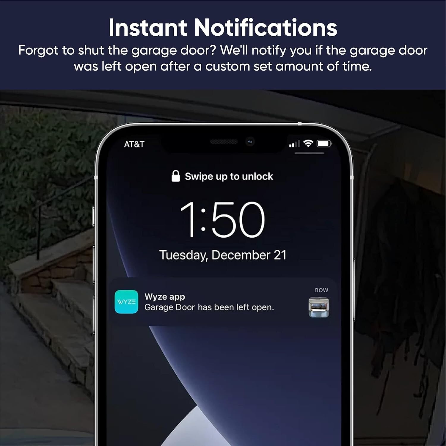 Smart Garage Door Opener with HD Video & Remote Control - 1080p Day/Night Vision