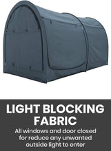 Load image into Gallery viewer, Breathable Pongee Twin Bed Canopy Tent - Light Reducing for Private Spaces