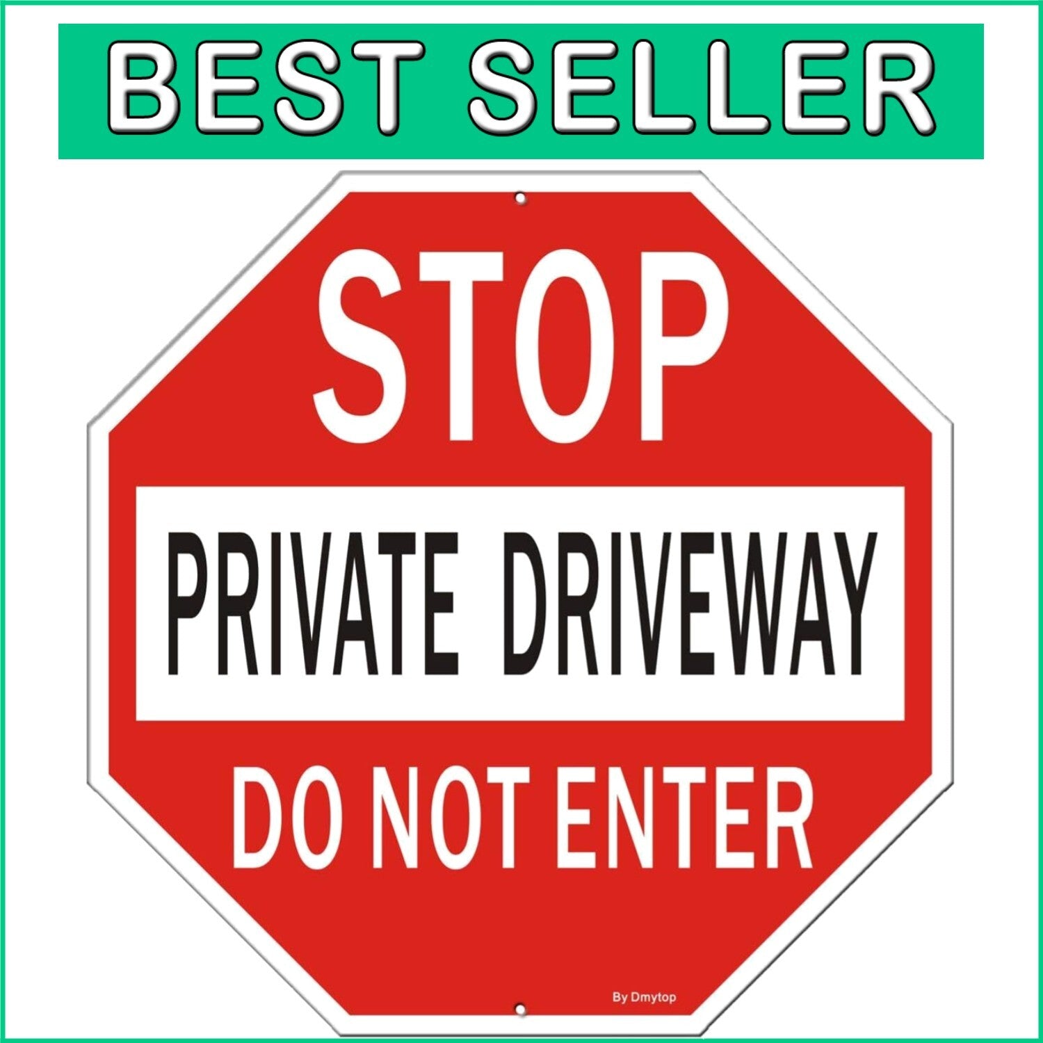 Large 18" Private Driveway Do Not Enter Sign - Durable & Weather Resistant