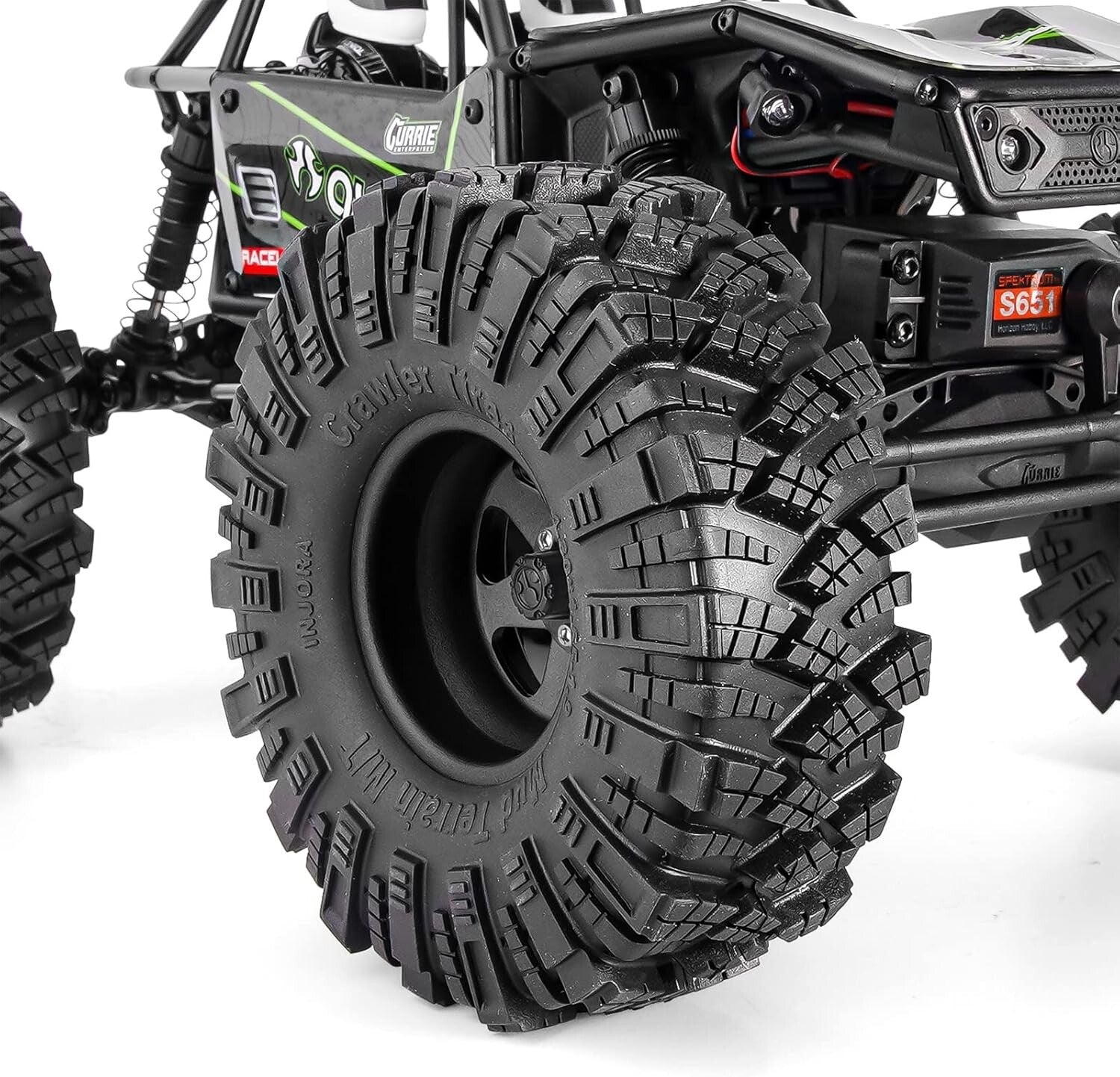 High-Performance 1.9" Mud Tires & Beadlock Rims for Ultimate RC Crawler Control