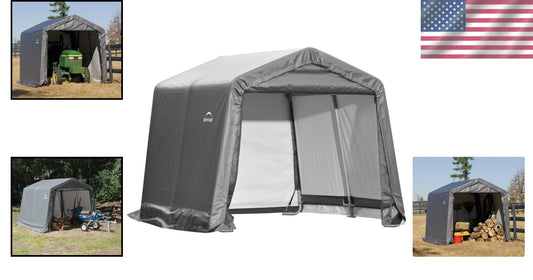 Durable Outdoor Storage Shed 10'x10' with Heavy Duty Steel Frame & UV Protection