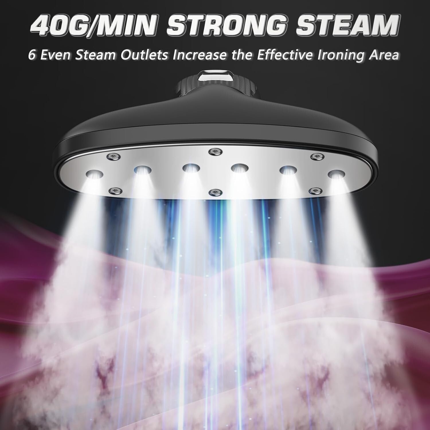 1500W Powerful Garment Steamer With 2.4L Tank – Fast Heat-Up & Portable Design