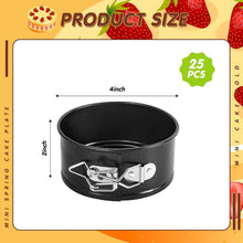Load image into Gallery viewer, Versatile 25-Piece Mini Springform Pan Set for Baking Cheesecakes &amp; Quiches