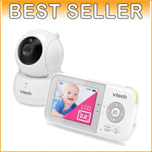 Load image into Gallery viewer, Pan-Tilt-Zoom Baby Monitor, 2.8” LCD Screen, Night Vision &amp; Temperature Sensor