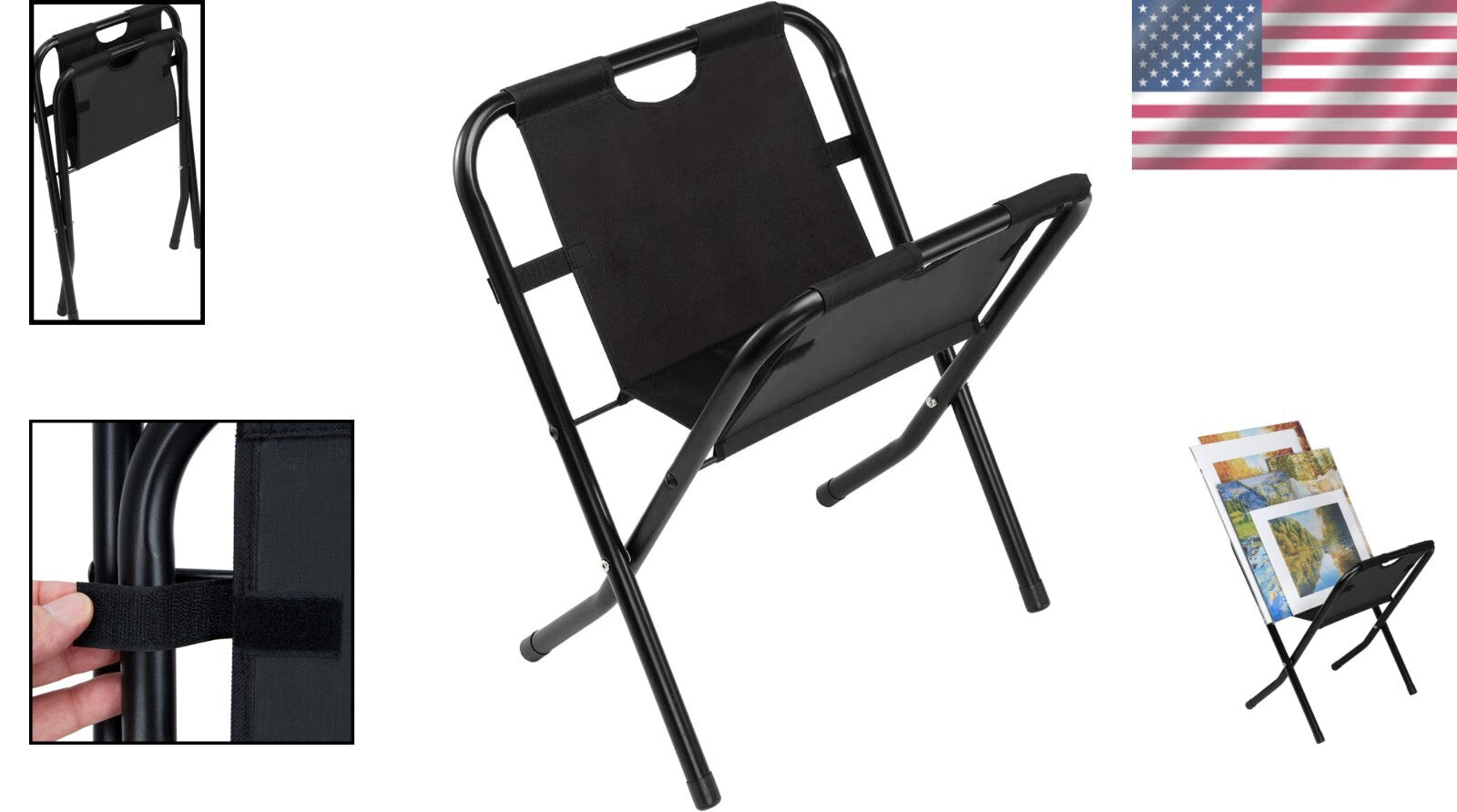 Versatile Folding Artwork Display Stand - Perfect for Art Shows and Galleries