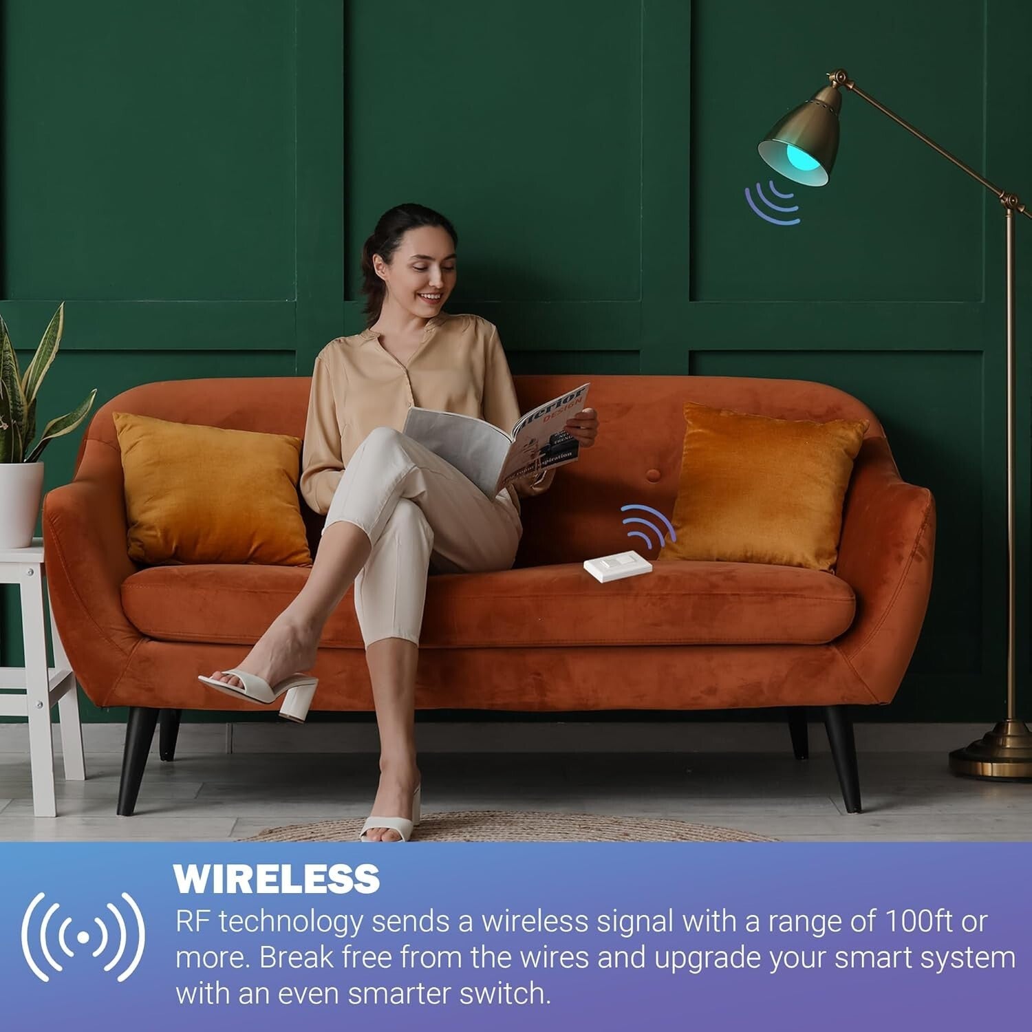 Customizable Philips Hue Battery-Free Dimming Switch - 3 Pack, Variety of Colors