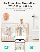 Load image into Gallery viewer, Advanced 1080P WiFi Baby Monitor with Motion Alerts &amp; Triple Security Features