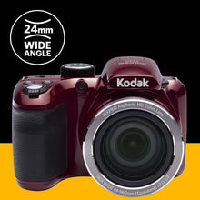 Load image into Gallery viewer, Easy-to-Use 16MP Red Digital Camera with 3" LCD and Optical Image Stabilization