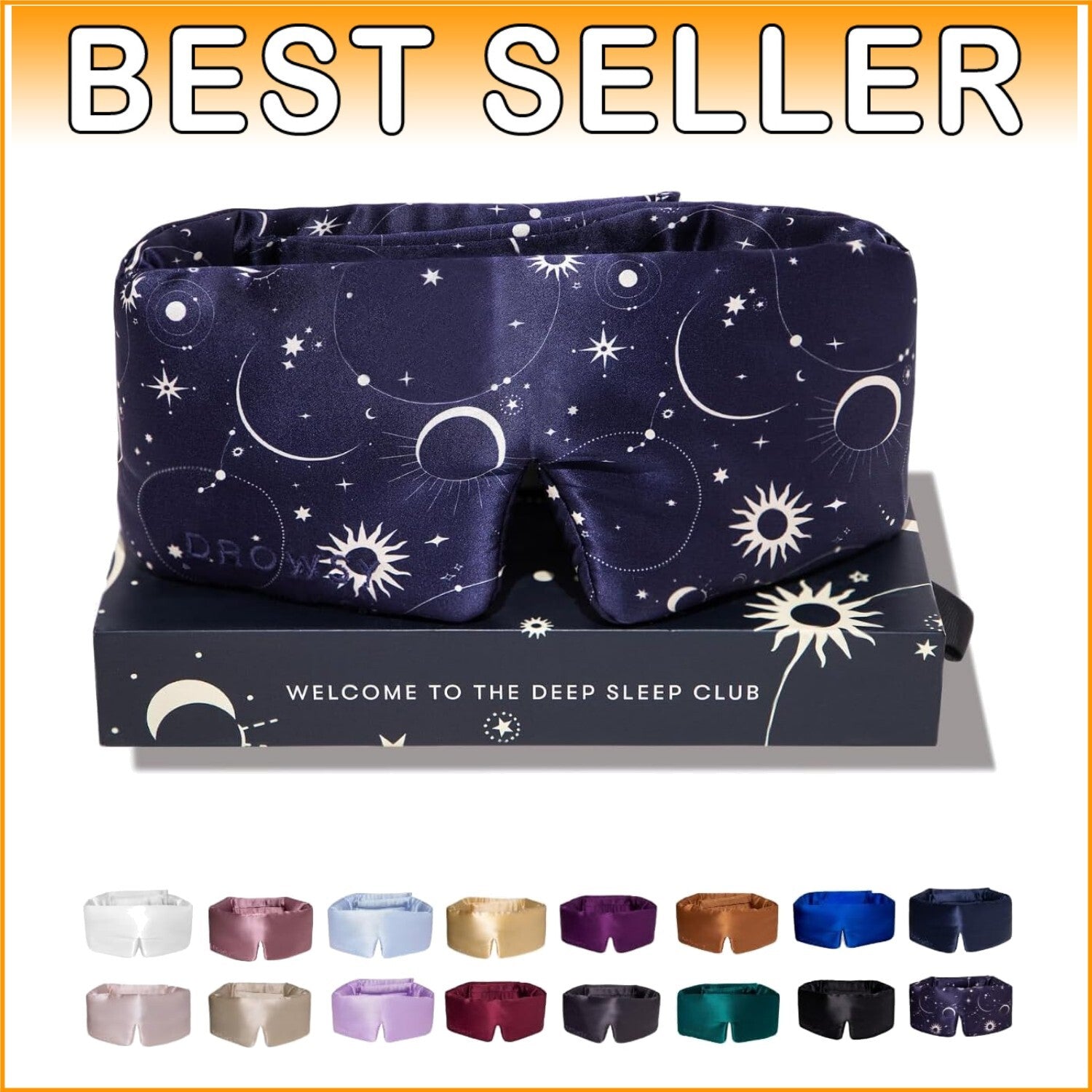 Award-Winning Silk Sleep Mask - Hypoallergenic for Gentle Skin Protection