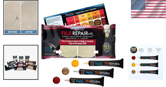 Acrylic Tile Repair Kit: Mix & Match Colors for Ceramic and Stone Restoration