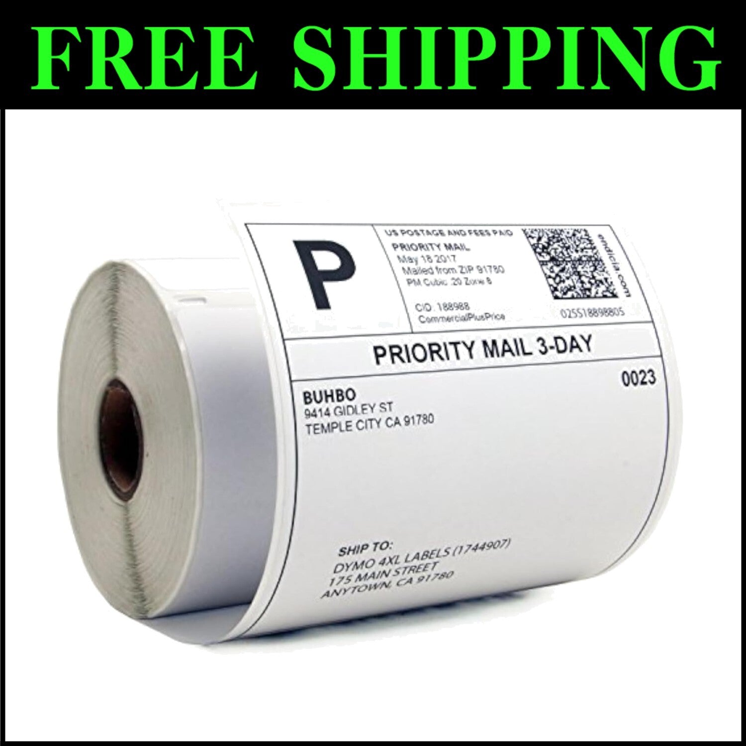 8-Pack DYMO LabelWriter 4XL-Compatible Shipping Labels - 220 Thermal Labels Each