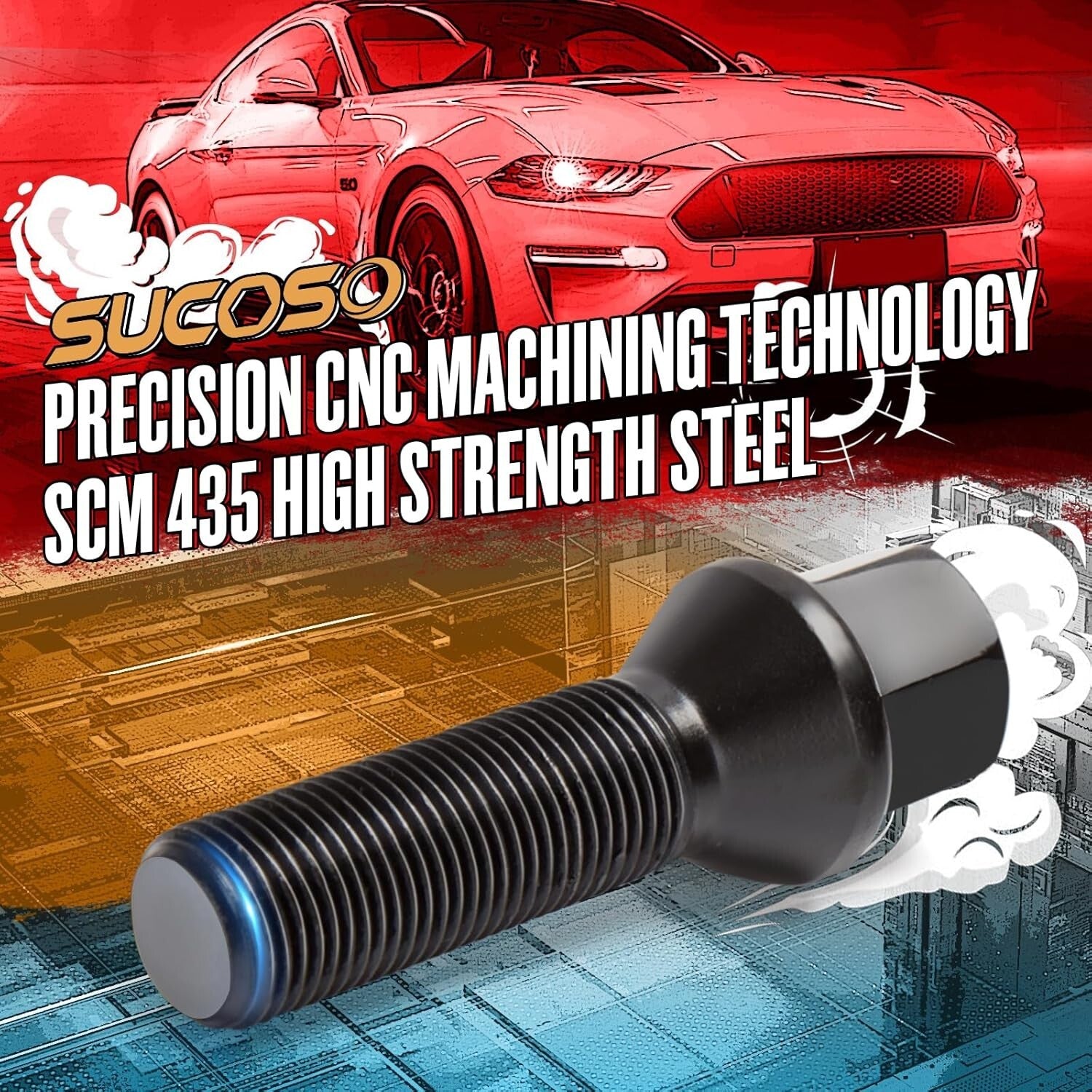 Corrosion-Resistant M14x1.25 Lug Bolts for BMW - Easy Installation, 20pcs