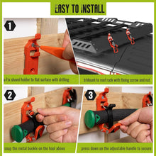 Load image into Gallery viewer, 8 Heavy-Duty Shovel Holder Mounts for Trucks - Secure Tool Storage Solutions