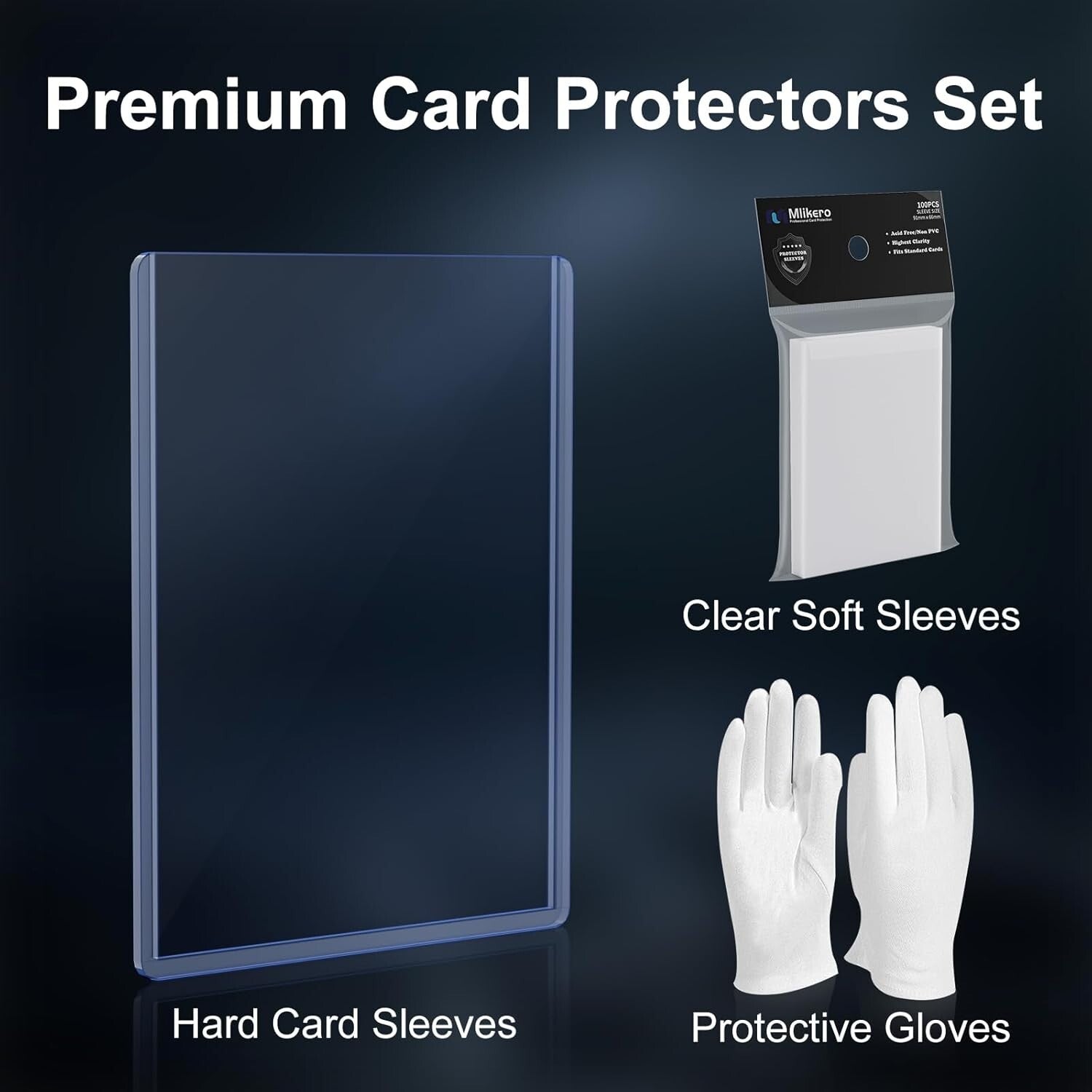 2000 Durable Card Sleeves - Protectors for Baseball, Football, and Gaming Cards