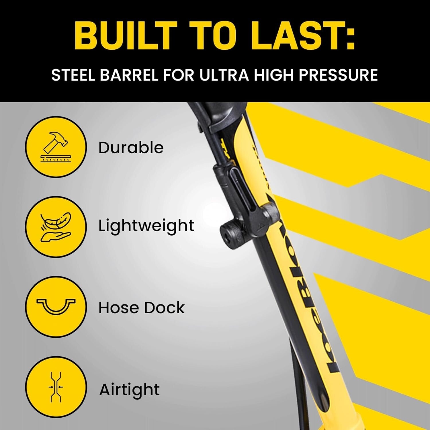 Durable JoeBlow Bike Pump - Ergonomic Floor Pump for Accurate Inflation