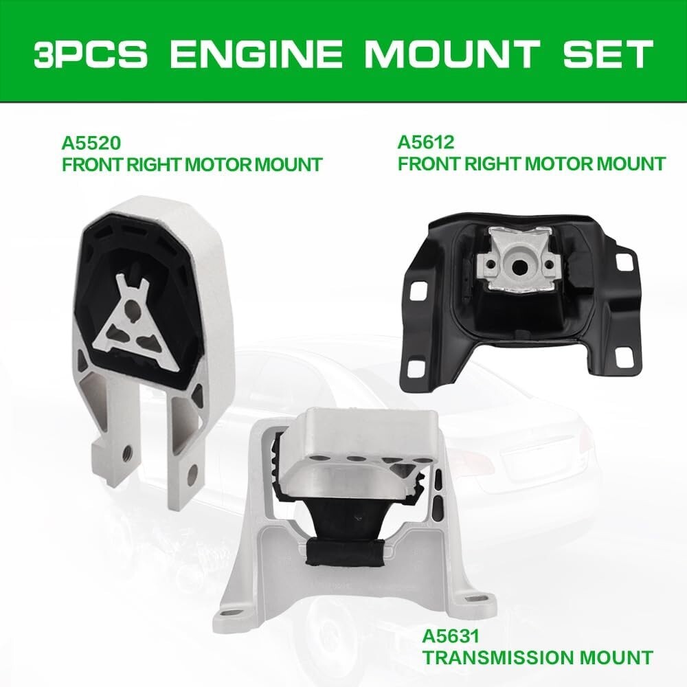 Durable Engine & Transmission Mounts for 2013-2019 Escape, 2014-2022 Transit