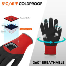 Load image into Gallery viewer, 5 Pairs Double Lined Winter Work Gloves with Durable Grip for Cold Conditions