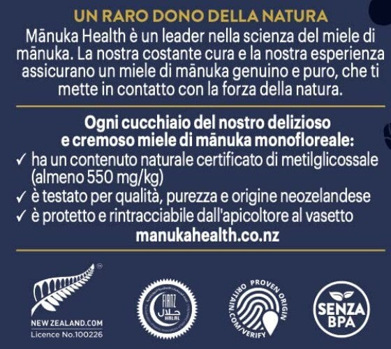 Raw Manuka Honey 250g/8.8oz - UMF Certified with Rich Flavor & Skincare Benefits