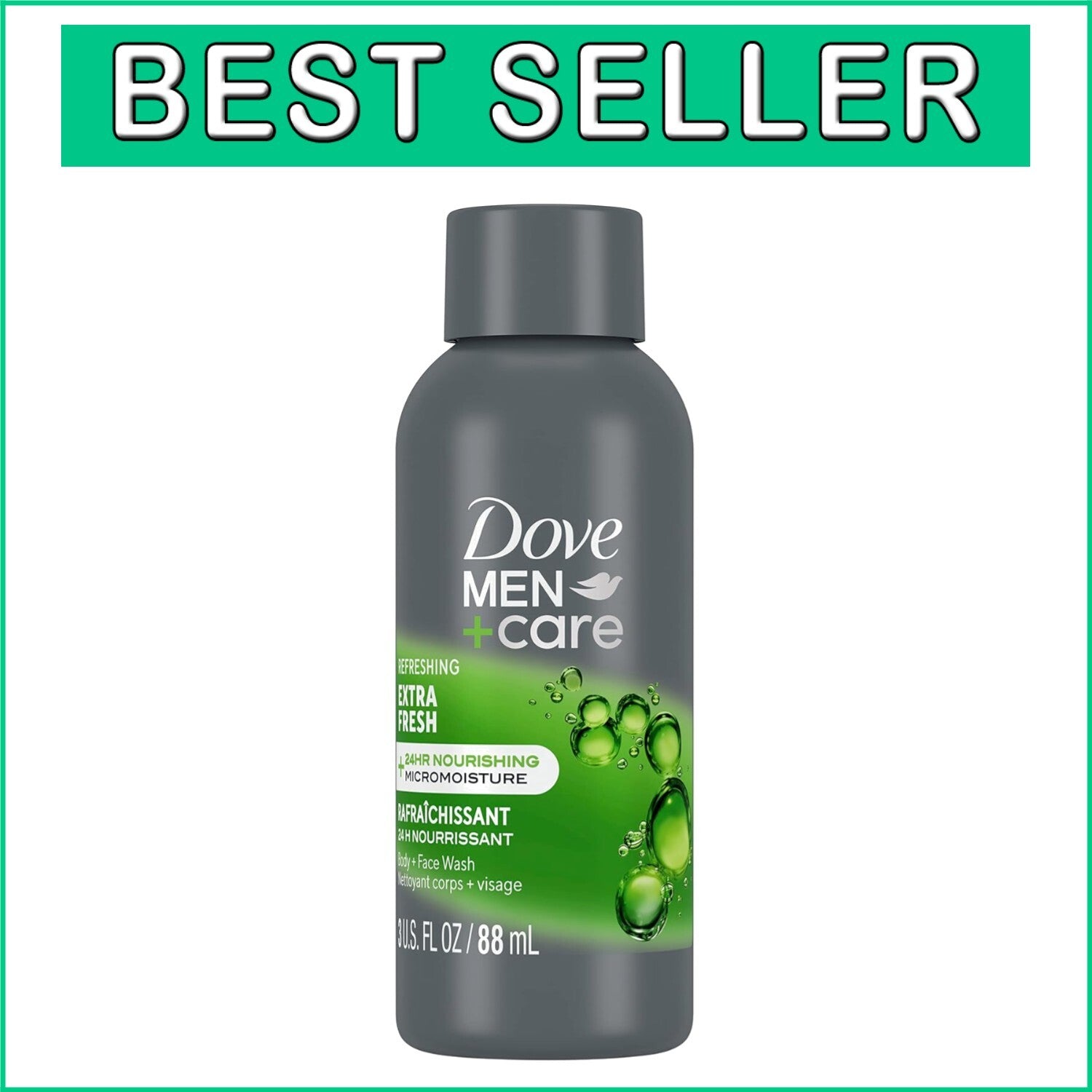 24-Pack of Dove Men+Care Extra Fresh 3oz Body Wash - Hydrating & Refreshing