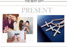Load image into Gallery viewer, 14K Silver Plated Cross Necklace with Durable Stainless Steel Chain - Gift Ready