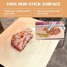 Load image into Gallery viewer, Non-Stick Heat Resistant Copper Grill Mats for Gas, Charcoal &amp; Electric BBQs