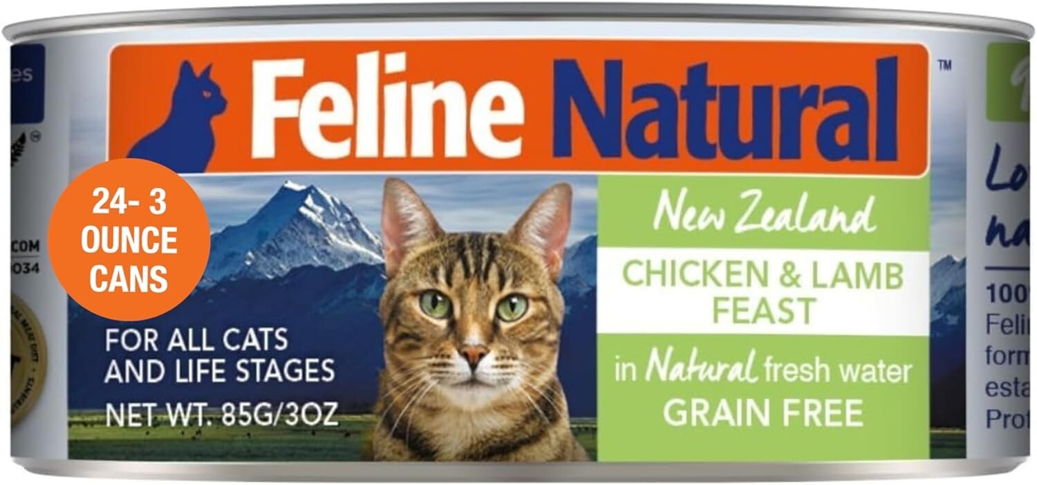Delicious Grain-Free Cat Food Pate - All Life Stages, 24 Packs of 3 Oz