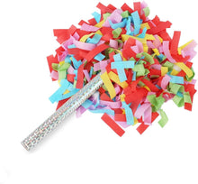 Load image into Gallery viewer, Colorful Tissue Paper Confetti Wands - 40 Pack for Birthdays &amp; Graduations