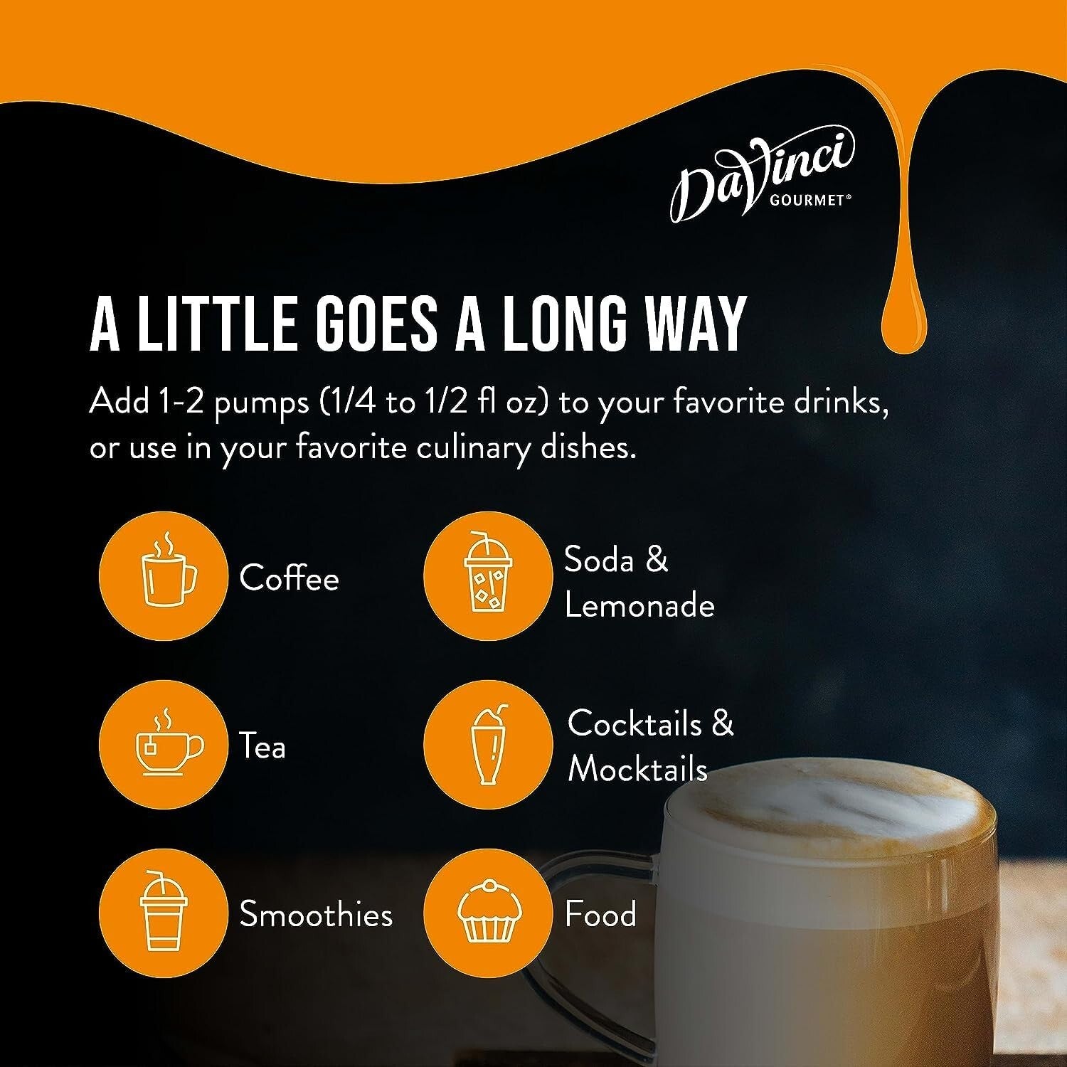 Classic Butter Rum Syrup 25.4 Oz - Pack of 4 for All Your Beverage Creations