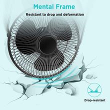 Load image into Gallery viewer, Portable 9 Inch USB Powered Fan: Elegant Metal Frame, Adjustable Cooling Speed