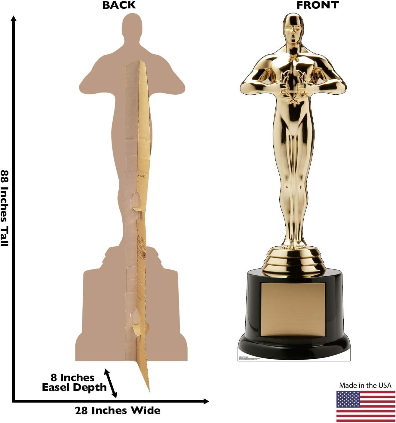 Easy Assembly 88" Tropical Cardboard Cutout – Ideal for Memorable Celebrations