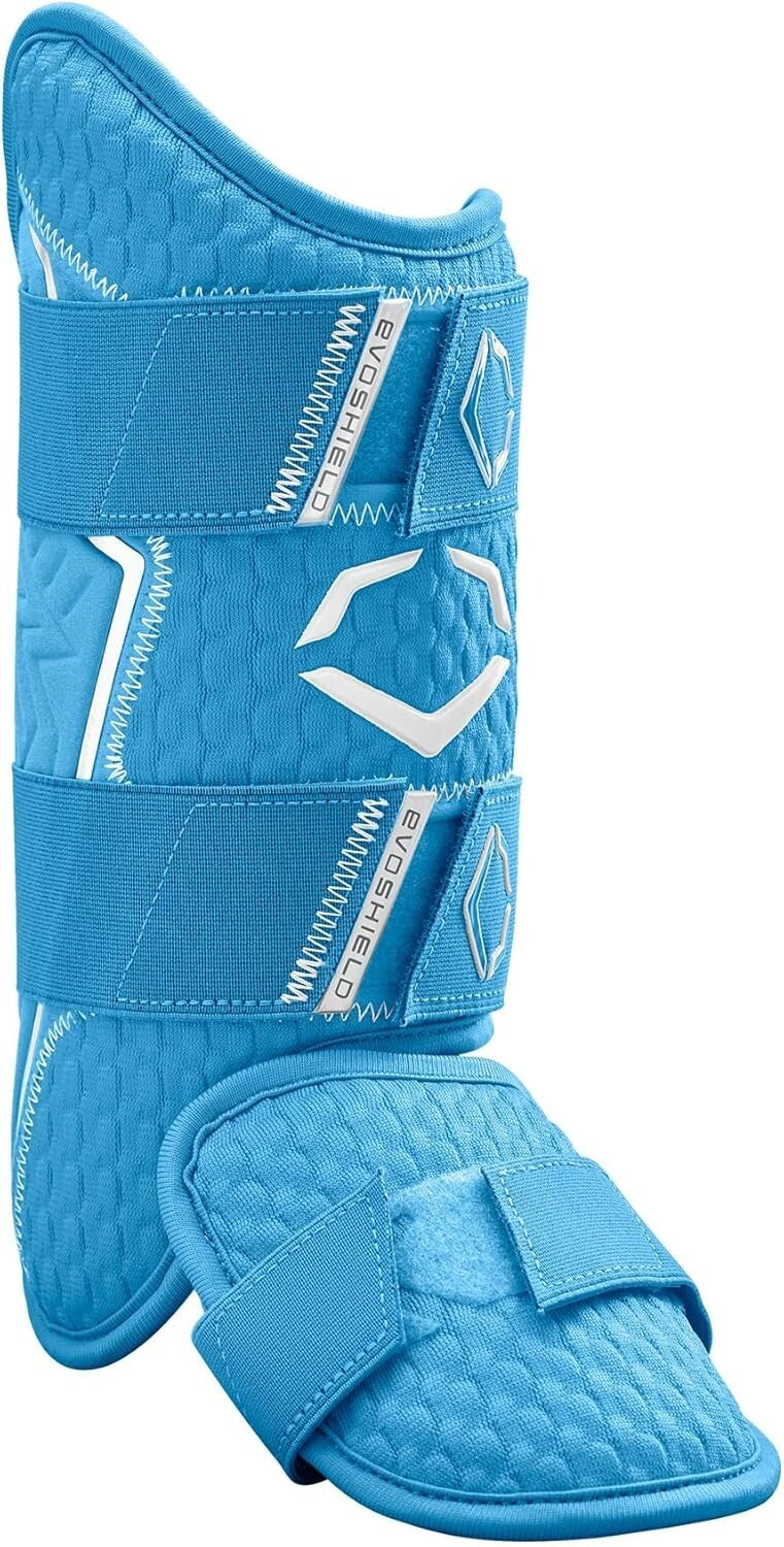 Ergonomically Designed Batter's Leg Guard with Adjustable Straps - Victory Blue