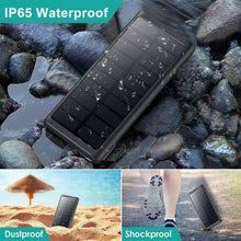 Load image into Gallery viewer, 5-in-1 Wireless Portable Charger 36800mAh – Solar &amp; Fast Charging Power Bank